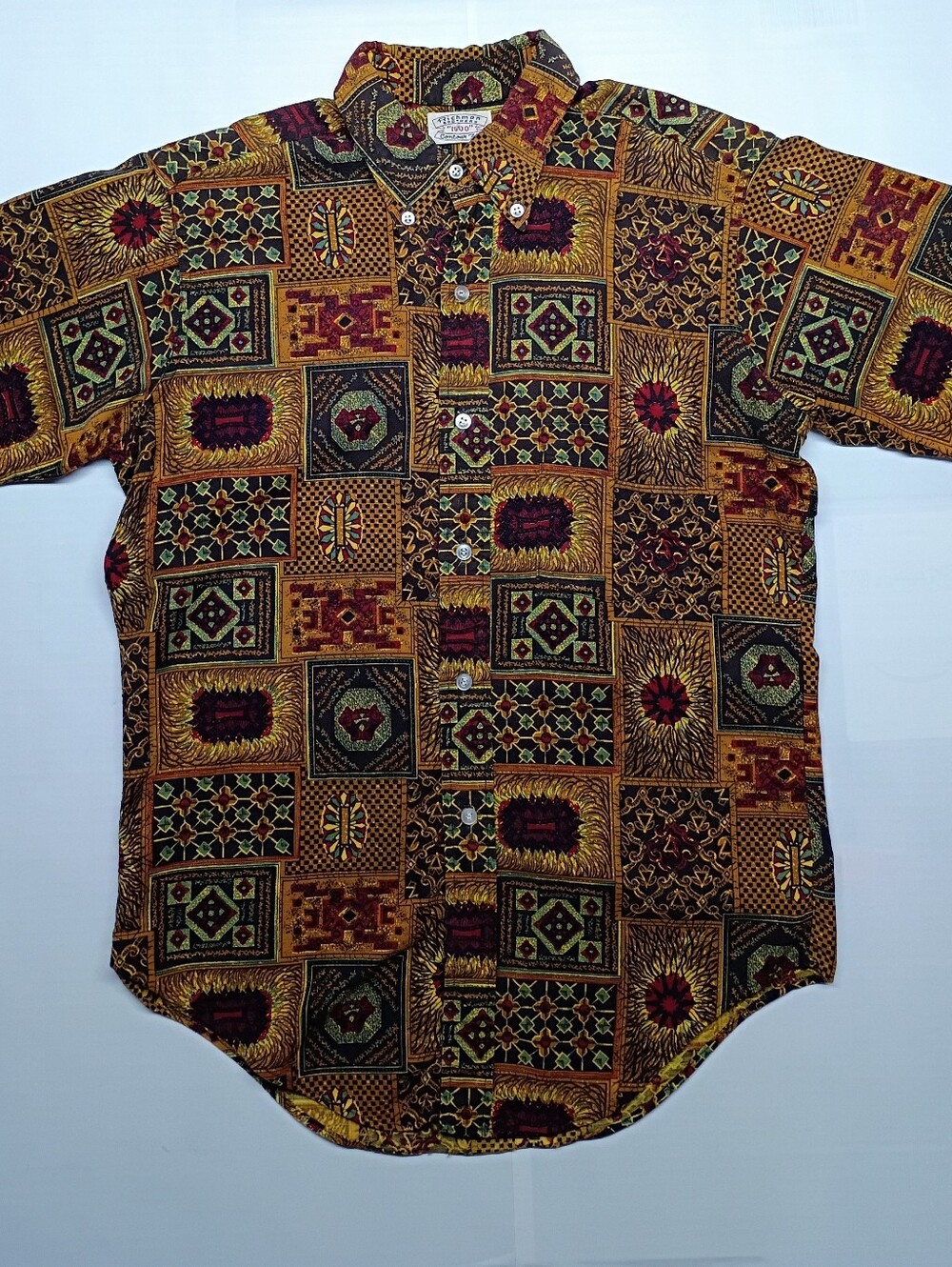 Vintage MCM Casual Short Sleeve Cotton Print